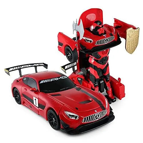 1:14 RC Mercedes-Benz GT3 2.4ghz Transformer Dancing Robot Car | Red G8Central