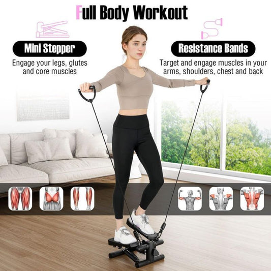 🔥💗 Portable Mini Fitness Stepper: Compact Cardio Machine for Stronger Legs, Toned Glutes & Easy Home Workouts