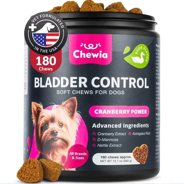 Dog UTI & Bladder Support – Cranberry Supplement for Urinary Tract & Kidney Health