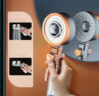 Filtered Water Shower Head with Three-gear Pressurized Water Stop and De-chlorination Skin Care Beauty g8central.com