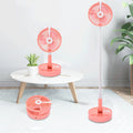 Folding Pedestal Stand Fan Mini Telescopic Fan USB Rechargeable Table Floor Fan g8central.com
