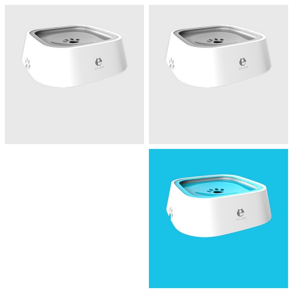 1.58 qt. Cat Dog Water Bowl Carried Floating Bowl Anti-Overflow Slow Water Feeder Dispenser Pet Fountain ABS&PP Dog Supplies