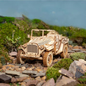 Robotime ROKR Army Jeep Car 3D Wooden Puzzle Model Toys Building Kits for Children Kids Birthday Christmas Gifts MC701 Dropship