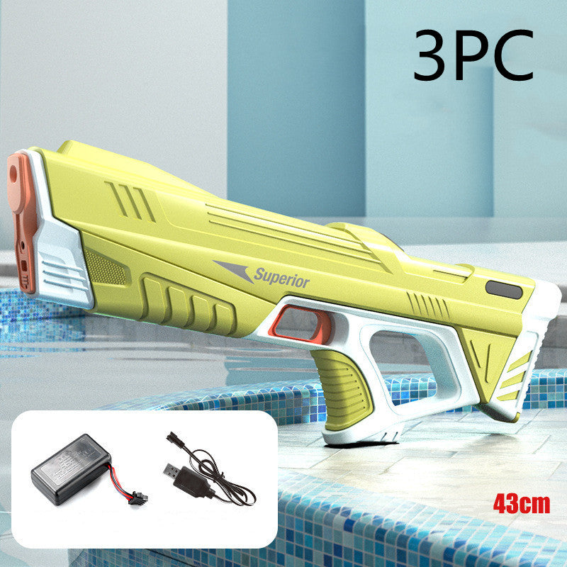 💦⚡ Full Automatic Electric Water Gun – High-Tech Induction Water-Absorbing Blaster for Summer Beach & Outdoor Water Fights