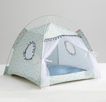 Cat and Small Dog Cozy Tent or House Enclosed Pet Bed