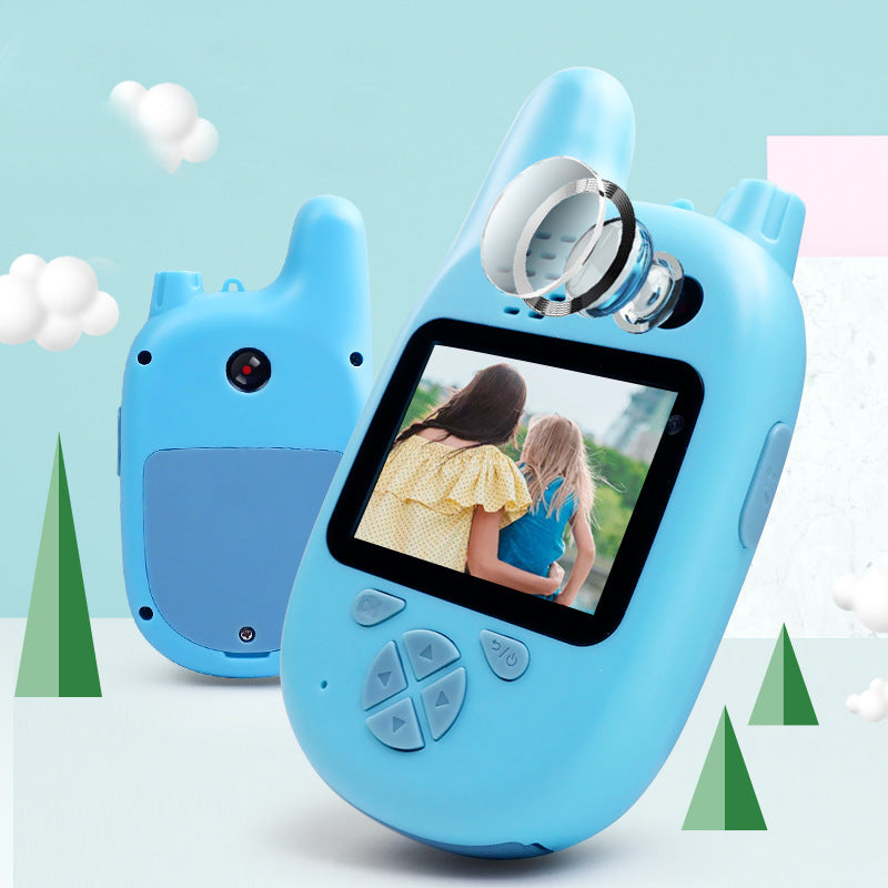 Walkie-Talkie Kids Camera Toys Mini HD Cartoon Cameras