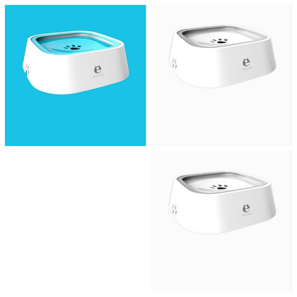 1.58 qt. Cat Dog Water Bowl Carried Floating Bowl Anti-Overflow Slow Water Feeder Dispenser Pet Fountain ABS&PP Dog Supplies