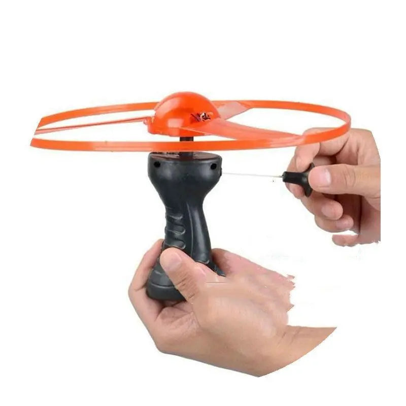 Pull String Luminous Flying Saucer Toy G8Central.com