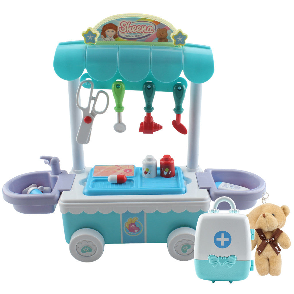 Doctor Kit Surgical Car with Music Children Play House Educational Role Play