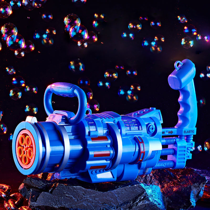 Gatling Bubble Gun Machine Chilean's Automatic Electric Bubble Machine Porous Light Music