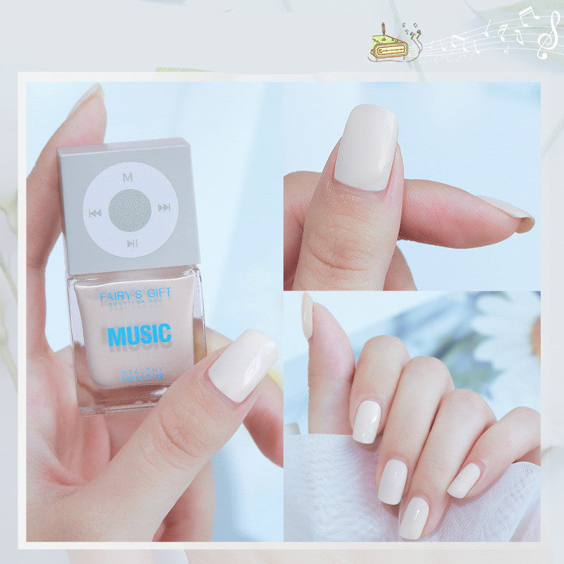 🍒 Odorless Baking-Free Nail Polish – Non-Peelable Oily Cherry Color Nail Polish