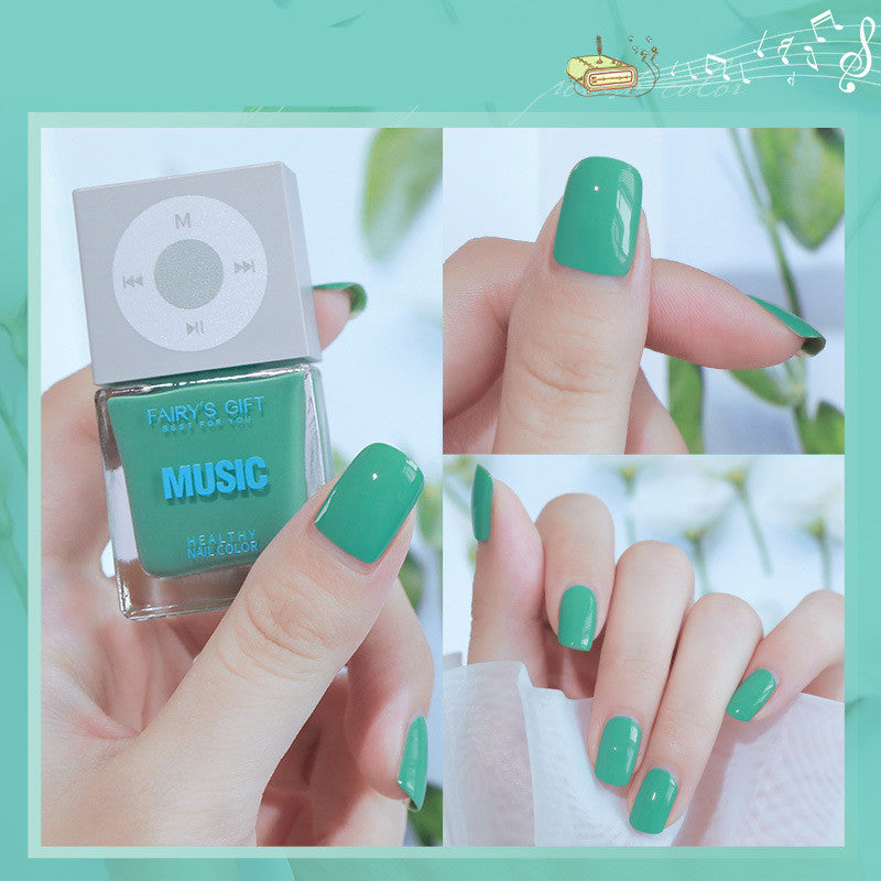 🍒 Odorless Baking-Free Nail Polish – Non-Peelable Oily Cherry Color Nail Polish