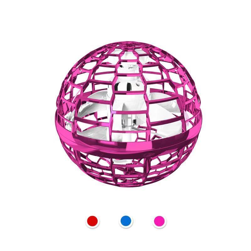 Flying Ball Spinner Hand Controlled Spinner Toy Drone Helicopter 360 Rotating Mini UFO With Light Kids Gifts