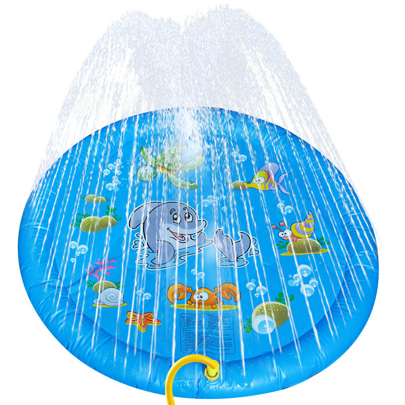 Kid Pet Simulation Sea Level Outdoor Inflatable Splash Mat Water Spray Game Pad Kids Educational Toys For Children Gift