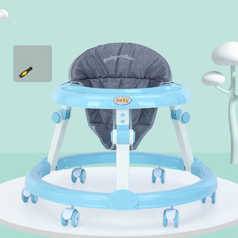 🍼🐸 Frog Baby Walker Anti-O-Leg Multifunctional Anti-Rollover with Music | 6-12 Months | Silent Wheels Option