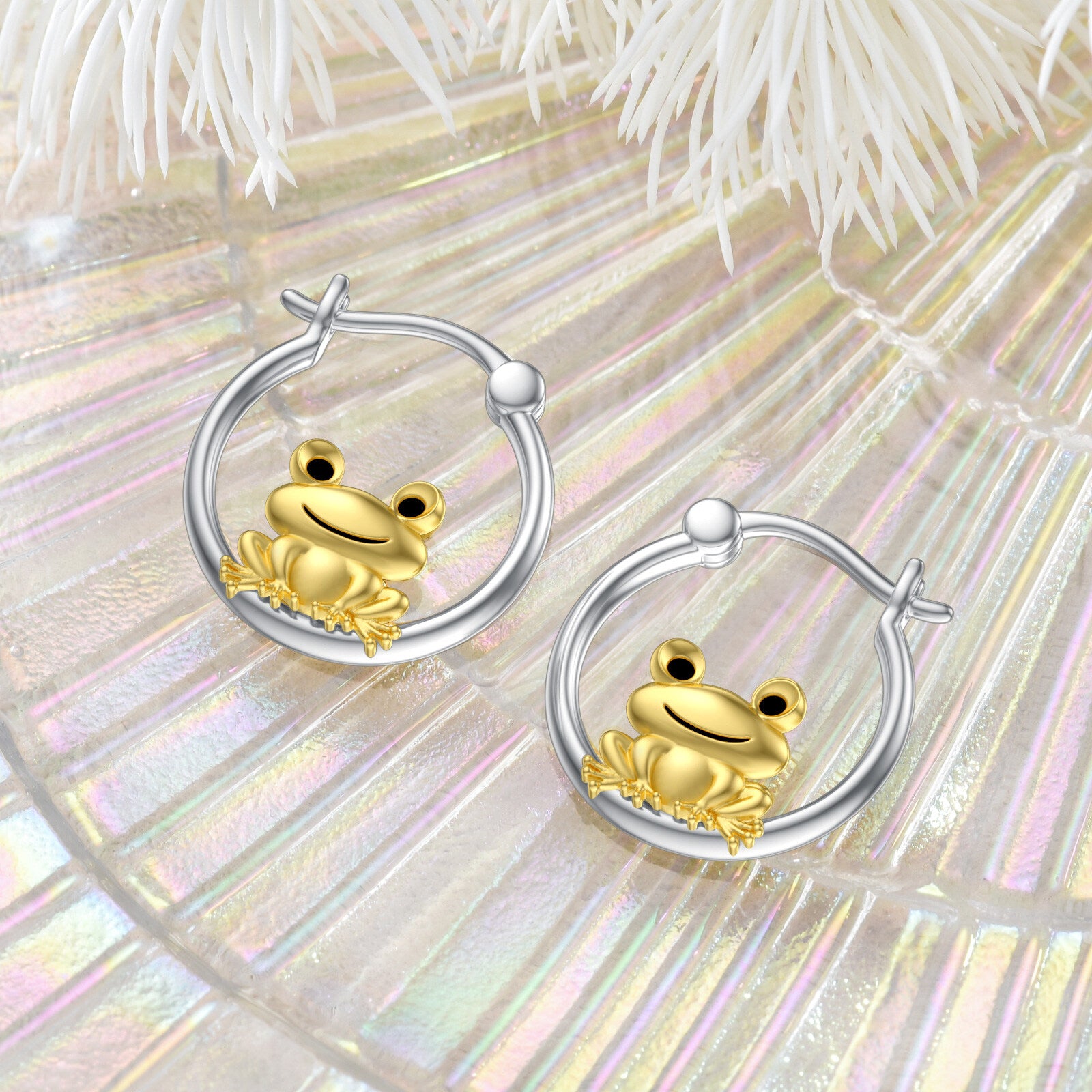 Frog Earrings Hoop Frog Jewelry Gifts for Women Girl Birthday