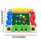 Wooden Shut The Box Game – Classic 2-4 Player Family Board Game, Party Fun, 8.6 x 8.6 in 🛍️
