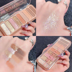 9 Color Daily Eyeshadow Palette – Natural Matte & Shimmer Eye Makeup ✨