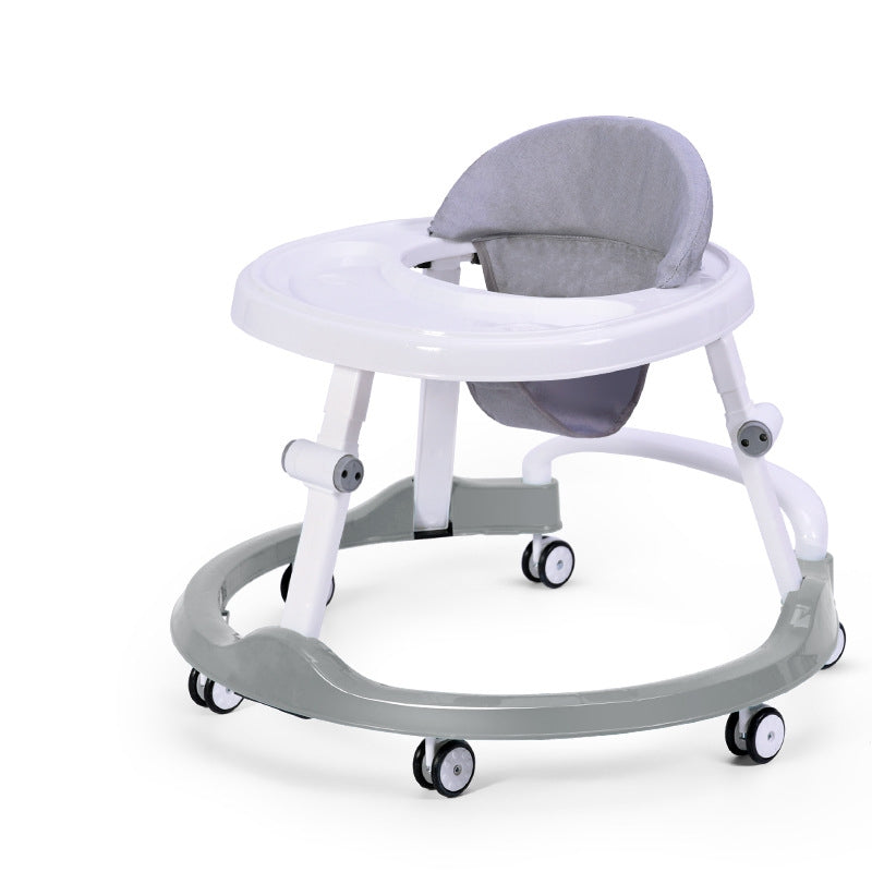 👶✨ Baby Walker Silent Wheel Multi-Function Drop-Resistant Trolley with Music & Foot Pad (6–12 Months)