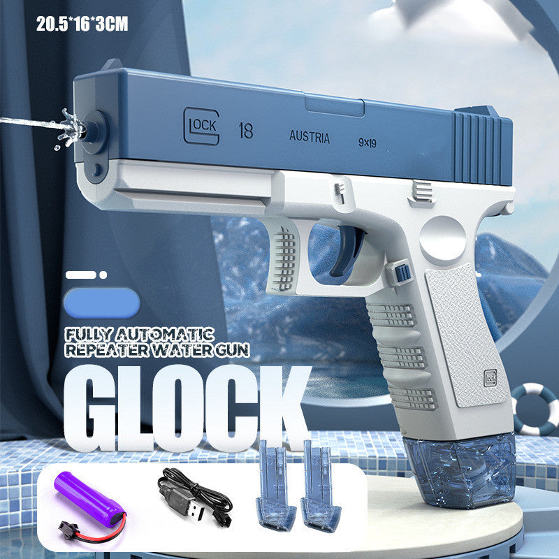 2023 Glock Electric Water Toy Gun Spray Blaster Pistol Airsoft Summer Toys Swimming Pool Game Weapon Pistola For Kids