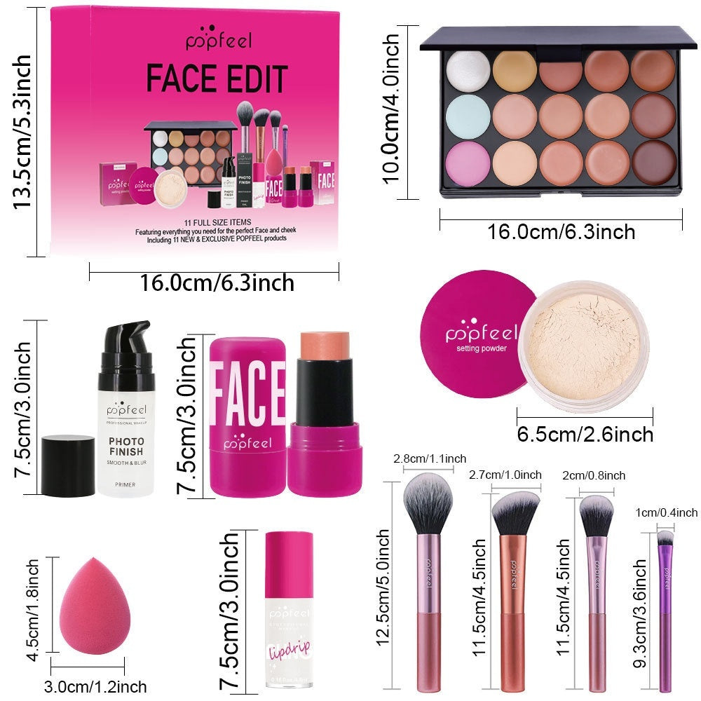 POPFEEL Makeup Set Eye and Face Kit – All-in-One Full Makeup Collection 💄✨