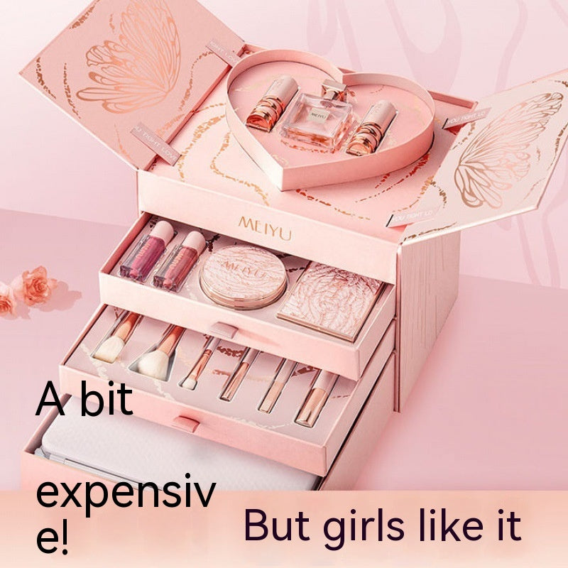 Christmas Beauty Lipstick Gift Box – Girls Cosmetic Makeup Set 🎄💄