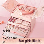 Christmas Beauty Lipstick Gift Box – Girls Cosmetic Makeup Set 🎄💄