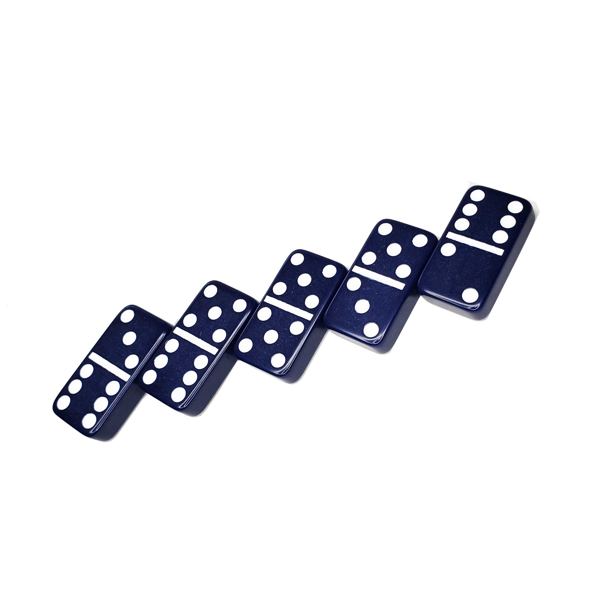 Double 6 JUMBO-Size Dominoes Set | DARK BLUE