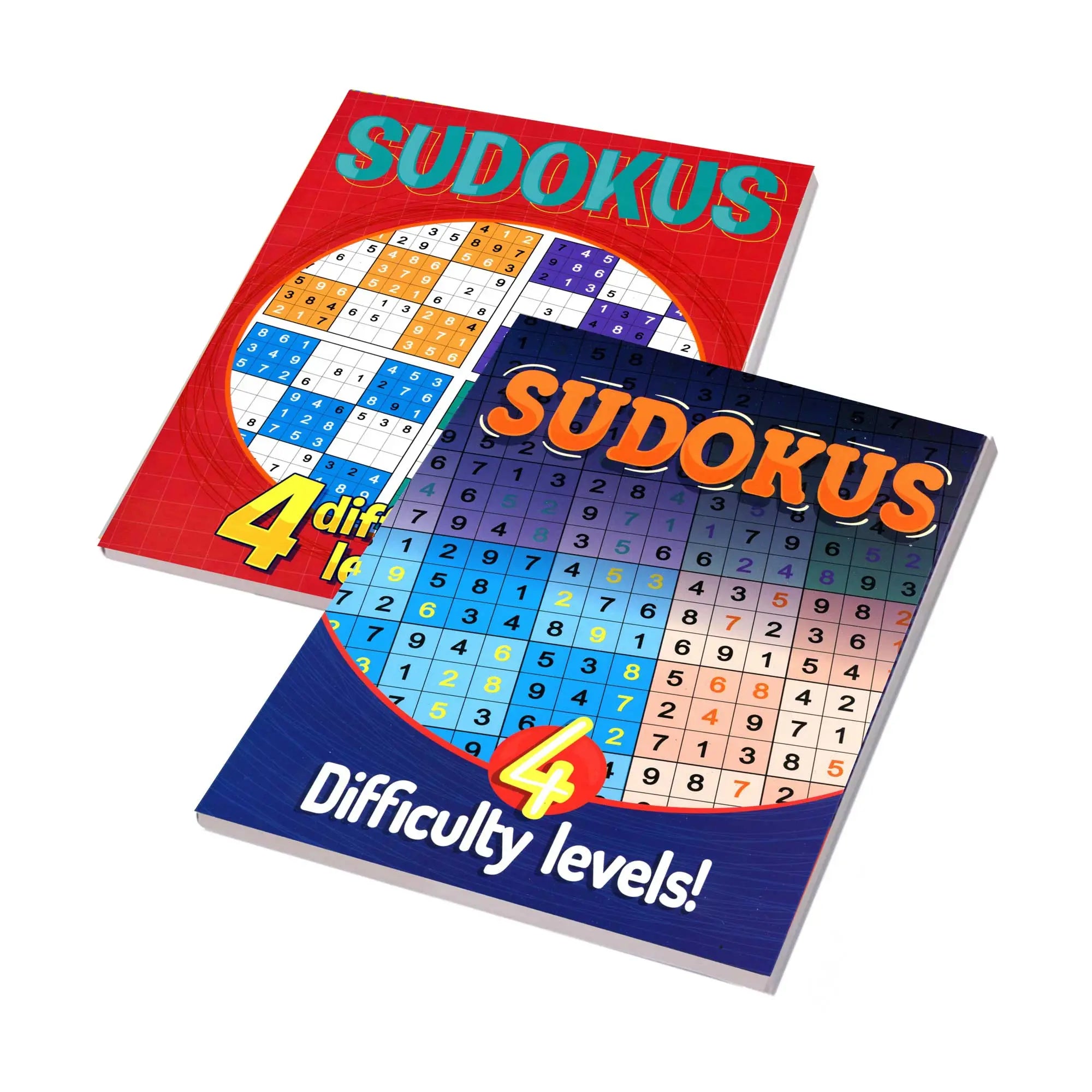 SUDOKUS Puzzle Books With Four Difficulty Level | 2-Titles G8Central.com