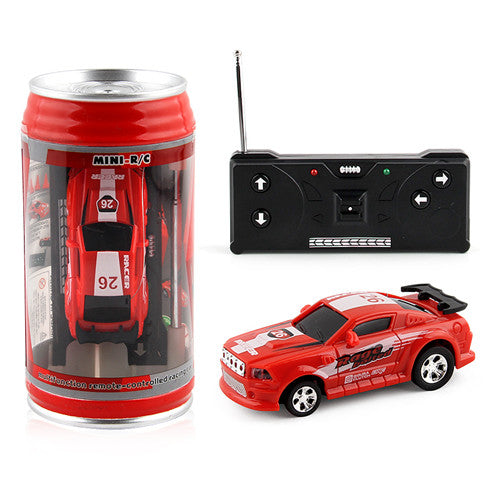 Coke Can Mini RC Car Radio Remote Control Micro Racing Car 4 Frequencies