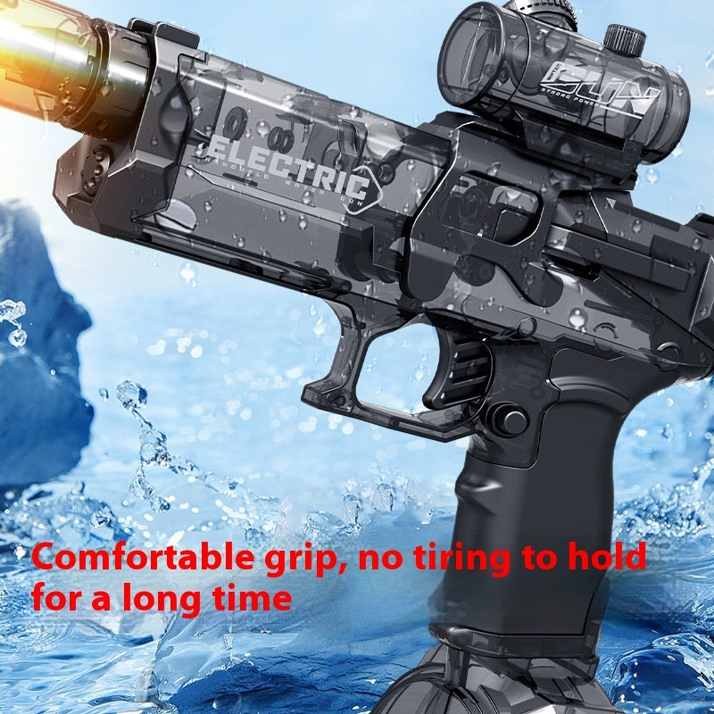 Fire Rat Electric Water Pistol with LED Light - Fully Automatic Water Gun for Summer Fun, Sports, and Kids' Gifts