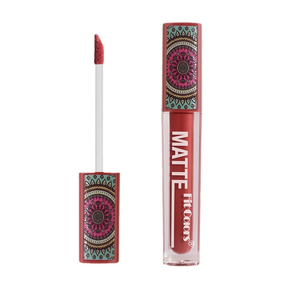 Bohemian Style Lip Lacquer – Velvet Matte No-Stain Transfer-Proof Lip Gloss 💄✨