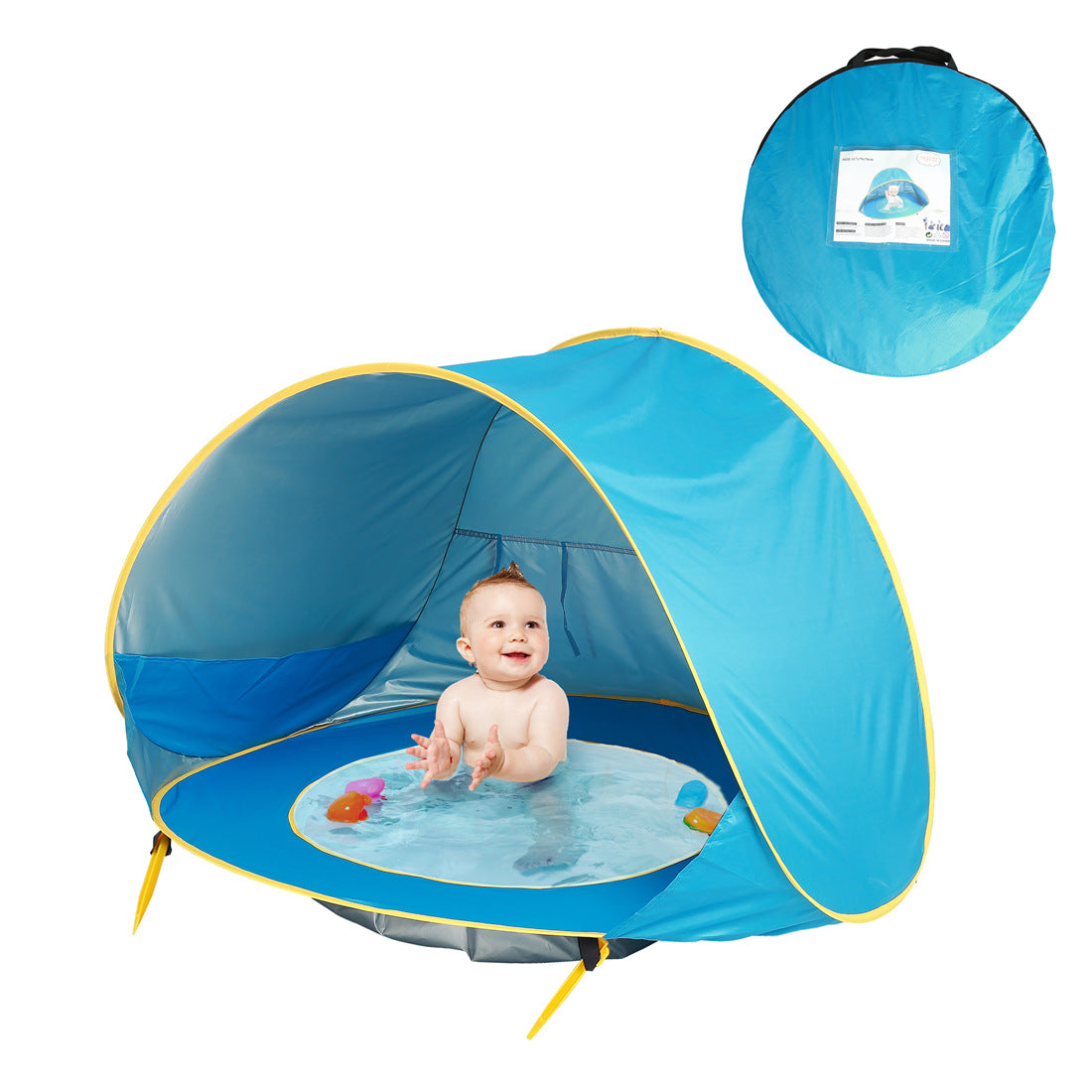 Baby Beach Tent Kids Outdoor Camping Easy Fold Up Waterproof  Up Sun Awning Tent UV-protecting