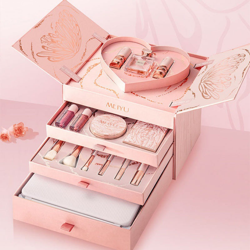 Christmas Beauty Lipstick Gift Box – Girls Cosmetic Makeup Set 🎄💄
