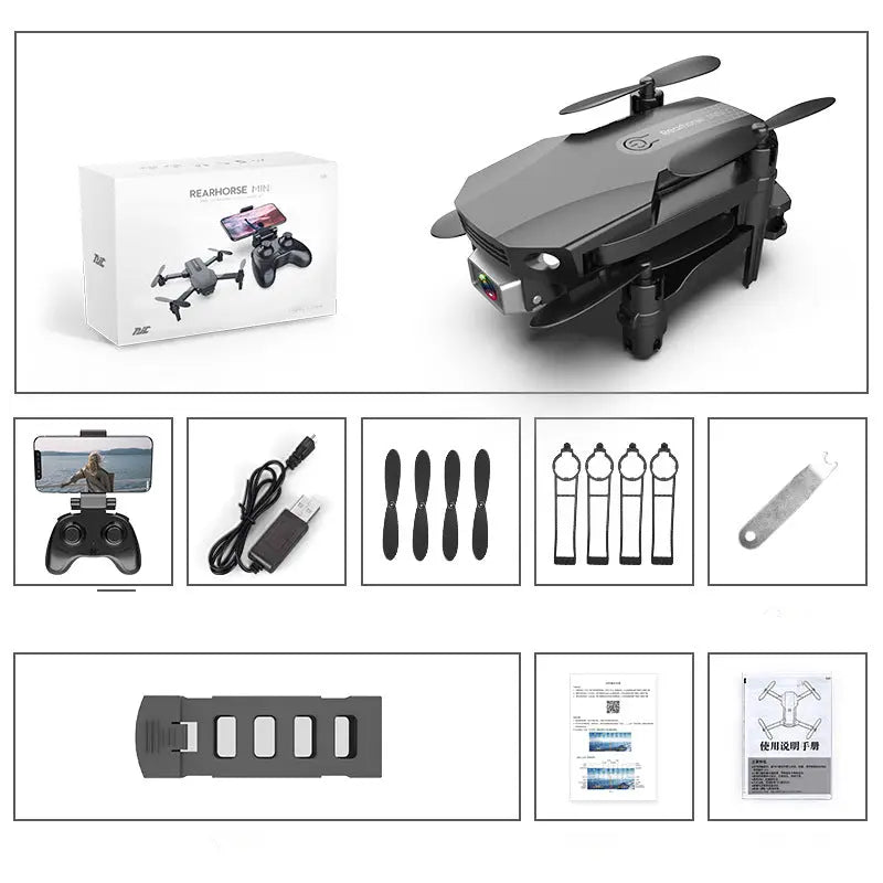 Folding Drone HD 4K Aerial Photography Mini Quadcopter Toy RC Airplane G8Central.com