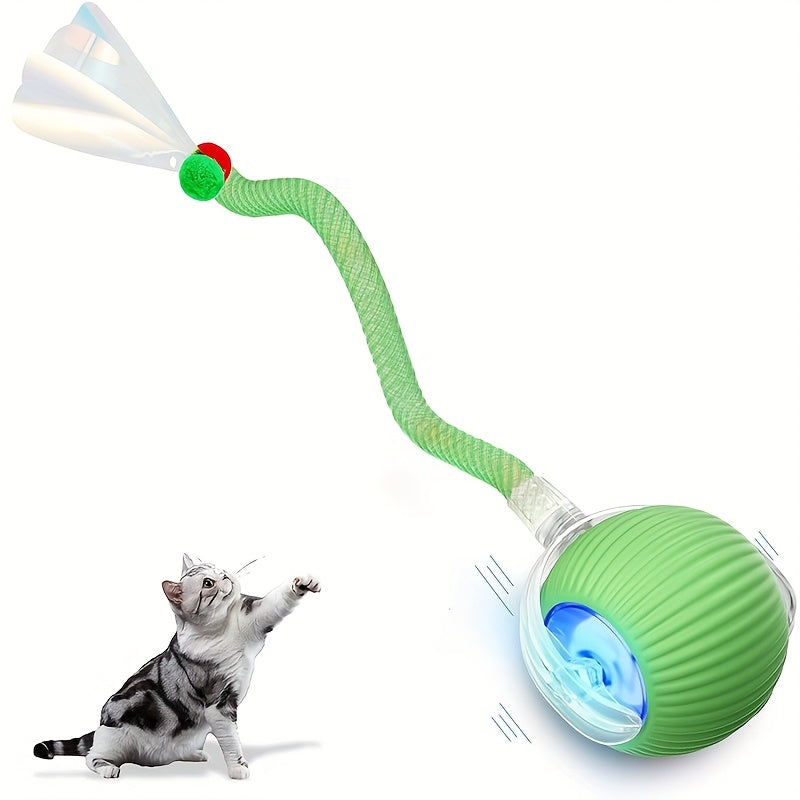 Interactive Cat Toy Ball with Automatic Movement &amp; Obstacle Avoidance