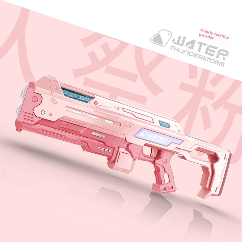 💦⚡ Automatic Water Feeding Pulse Electric Water Gun – High-Power Rechargeable Water Blaster Toy for Outdoor Fun