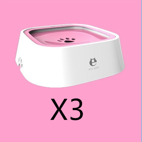 1.58 qt. Cat Dog Water Bowl Carried Floating Bowl Anti-Overflow Slow Water Feeder Dispenser Pet Fountain ABS&PP Dog Supplies