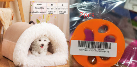 Portable Pet Nest Portable Autumn And Winter Warm Dog Nest Moisture-proof Long Fur Cat Nest Cross Border Pet Nest