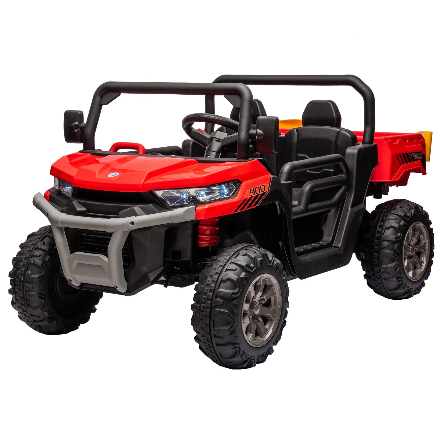 Ride On Truck (24V) 2 Seater Ride On UTV With 2x200W Motor Ride On Dump Truck With Dump Bed Shovel Ride On Car With Remote Control Electric Vehicle With Non Slip Tyre For Boys Girls