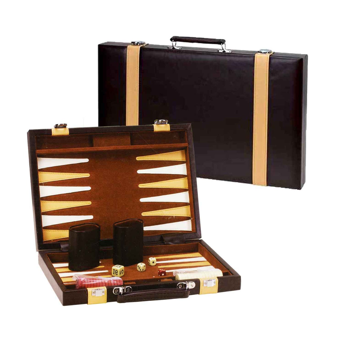 Backgammon Brown/Tan Set : 9", 15", & 18"