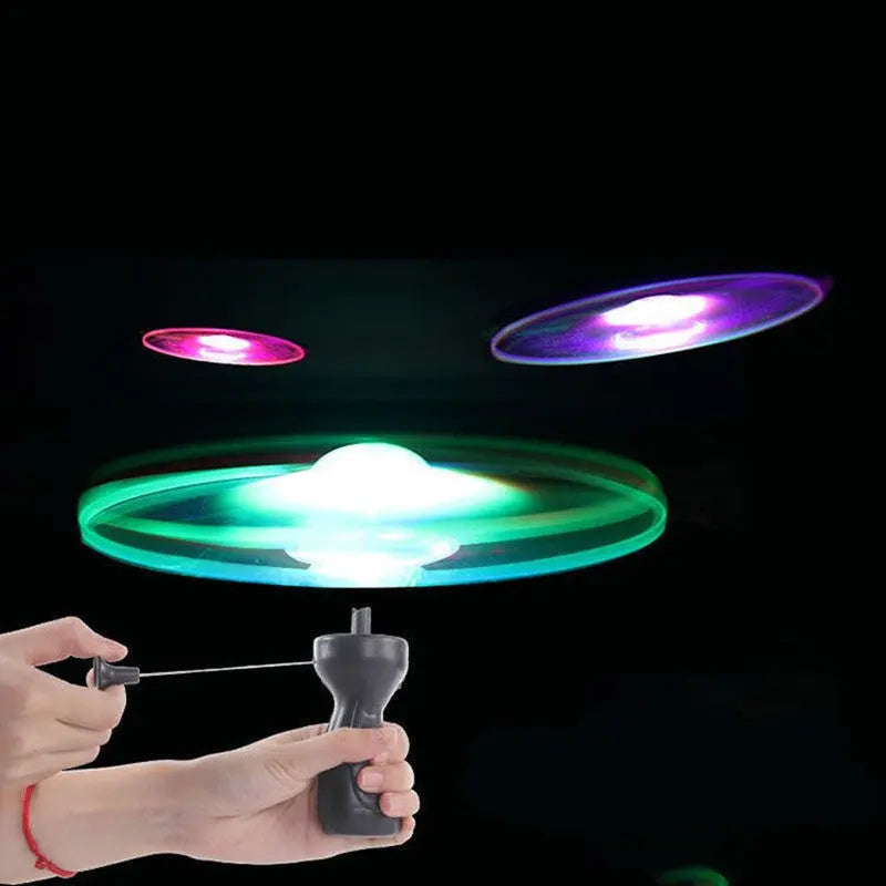 Pull String Luminous Flying Saucer Toy G8Central.com