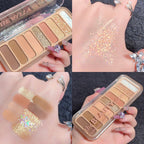 9 Color Daily Eyeshadow Palette – Natural Matte & Shimmer Eye Makeup ✨