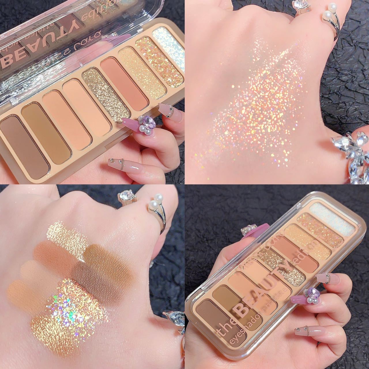 9 Color Daily Eyeshadow Palette – Natural Matte & Shimmer Eye Makeup ✨