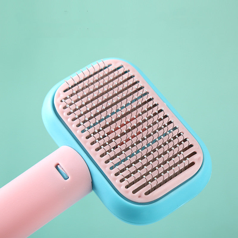 Cat Dog Hair Brush Hair Massage Comb Open-Knot Brush Grooming Cleaning Tool Stainless Steel Comb