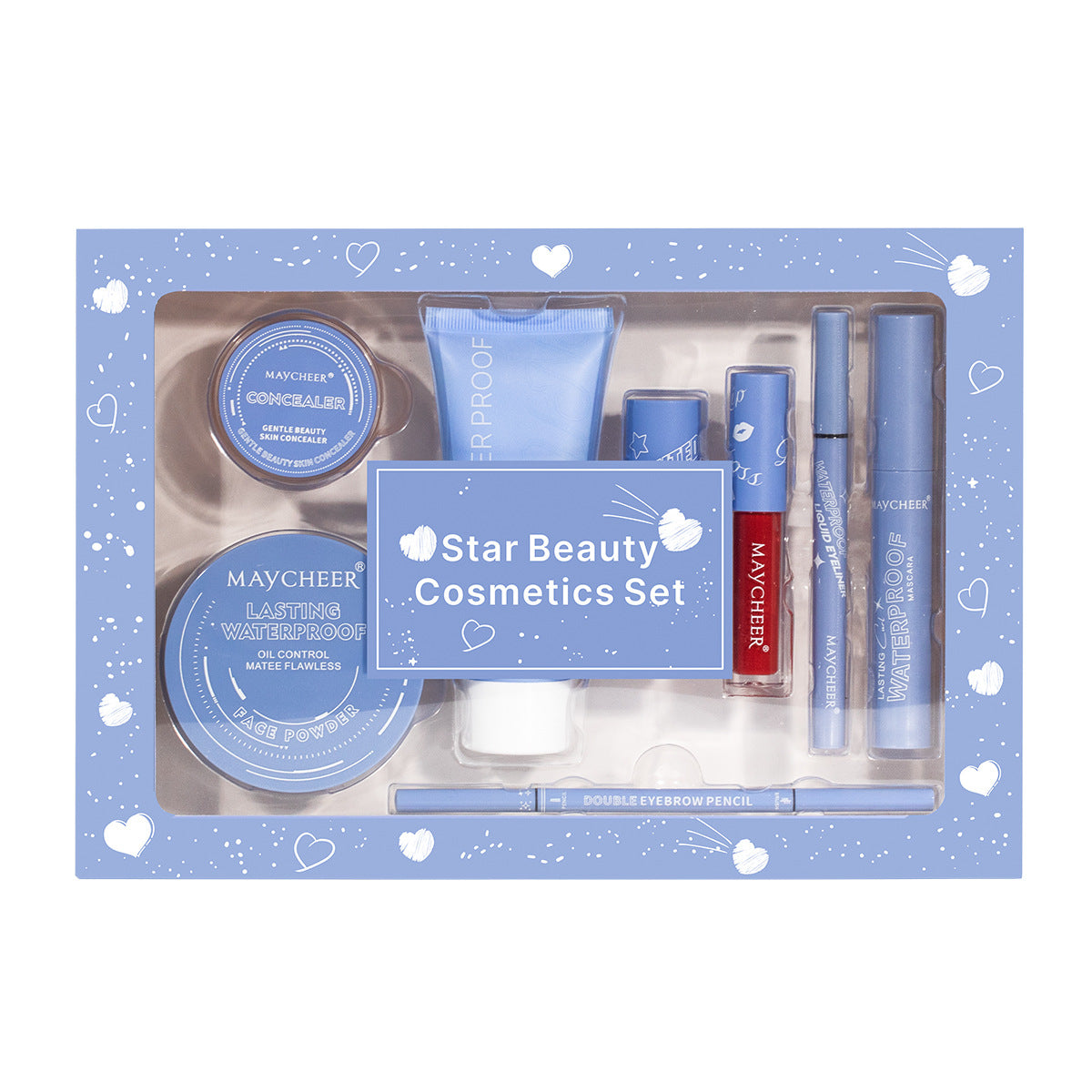 Heart-to-Heart Beauty Kit Mascara – Complete Makeup Gift Set 💄