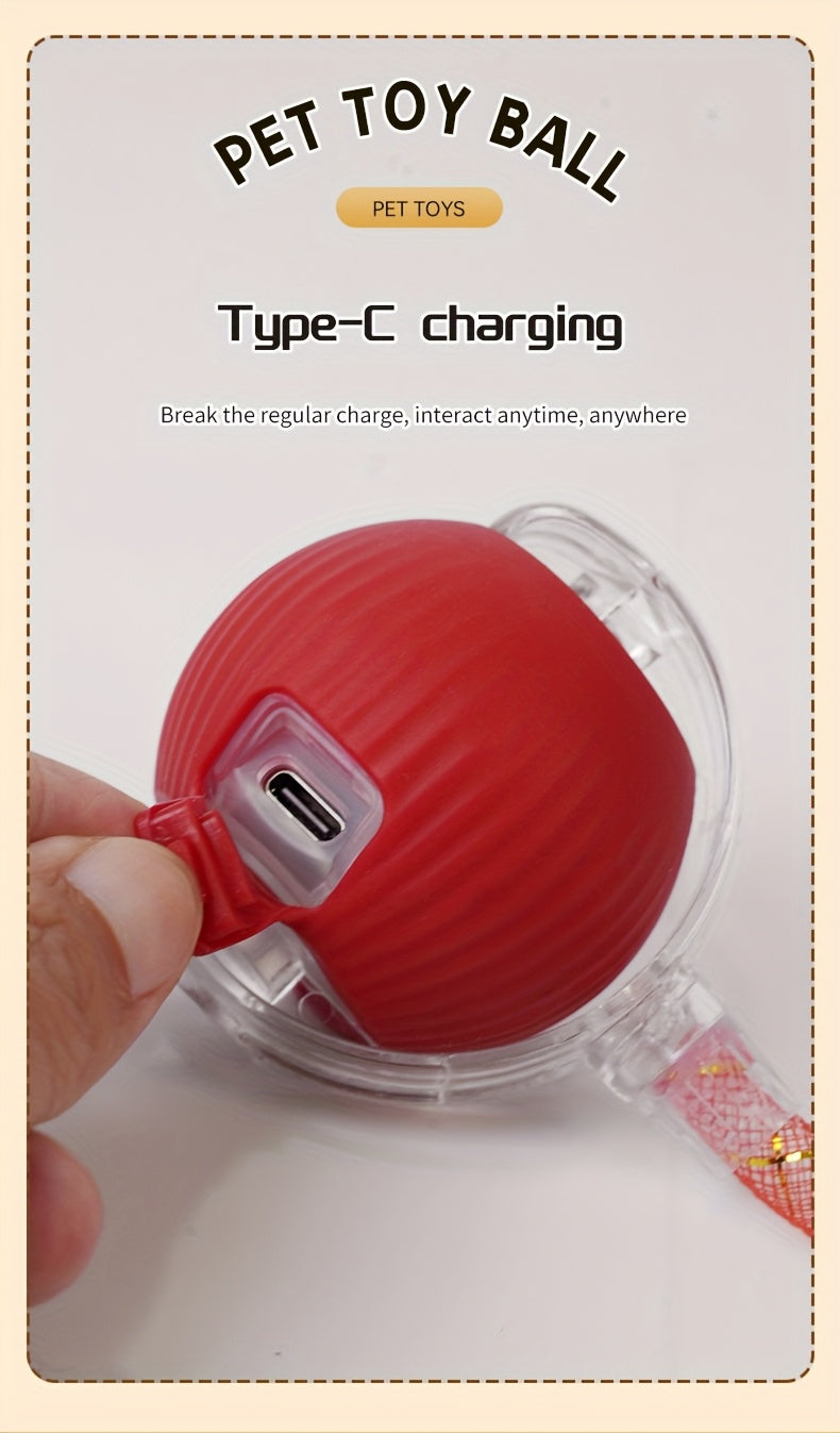 Interactive Cat Toy Ball with Automatic Movement & Obstacle Avoidance