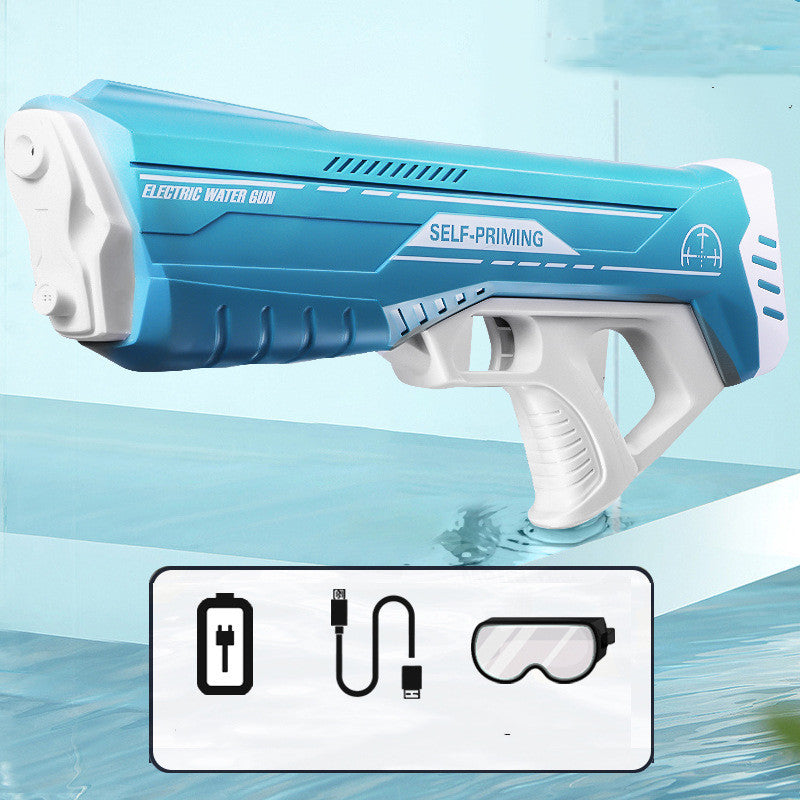 💦⚡ Automatic Water Feeding Electric Water Gun – Rechargeable Children’s Water Blaster Toy for Summer Outdoor Fun
