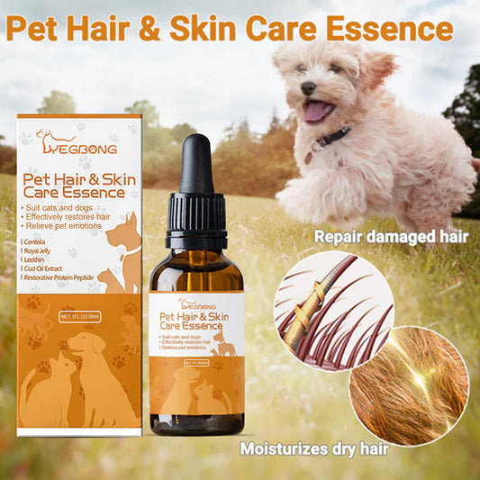 Pet Hair Care Spray – Anti-Itch, Soft & Fluffy Coat Conditioning Solution 😺🐶
