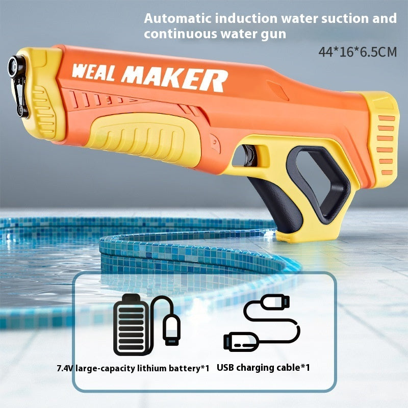 🦖💦 Dinosaur Electric Water Gun – Automatic Water-Absorbing Waterproof Water Blaster Toy for Kids & Outdoor Play